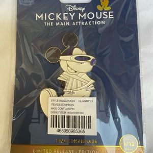 Disney Mickey Mouse Main Attraction  pin  1/12  SPACE MOUNTAIN